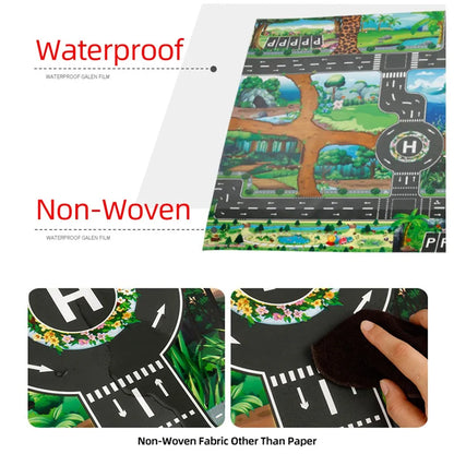 100x130 Kids Playmat Farm Road Portable Map Baby Educational Rugs Toddler