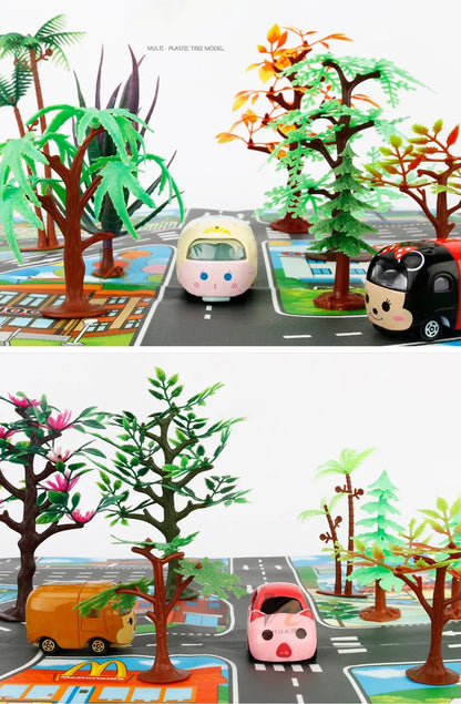 100x130 Kids Playmat Farm Road Portable Map Baby Educational Rugs Toddler